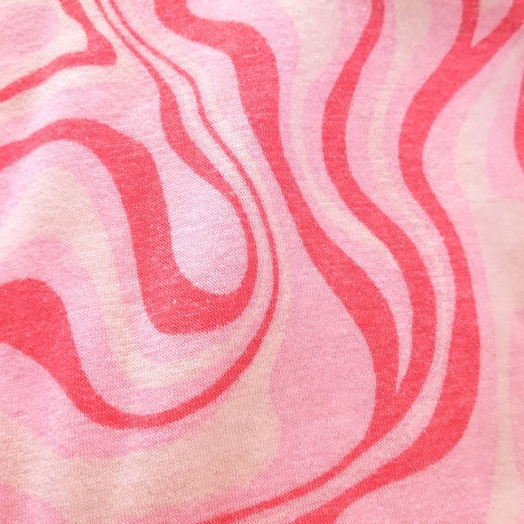 FUNKY ☆ PINK SWIRL ☆ 2-PIECE ☆ LOUNGE / WORKOUT SET ☆ NWT - Picture 9 of 11